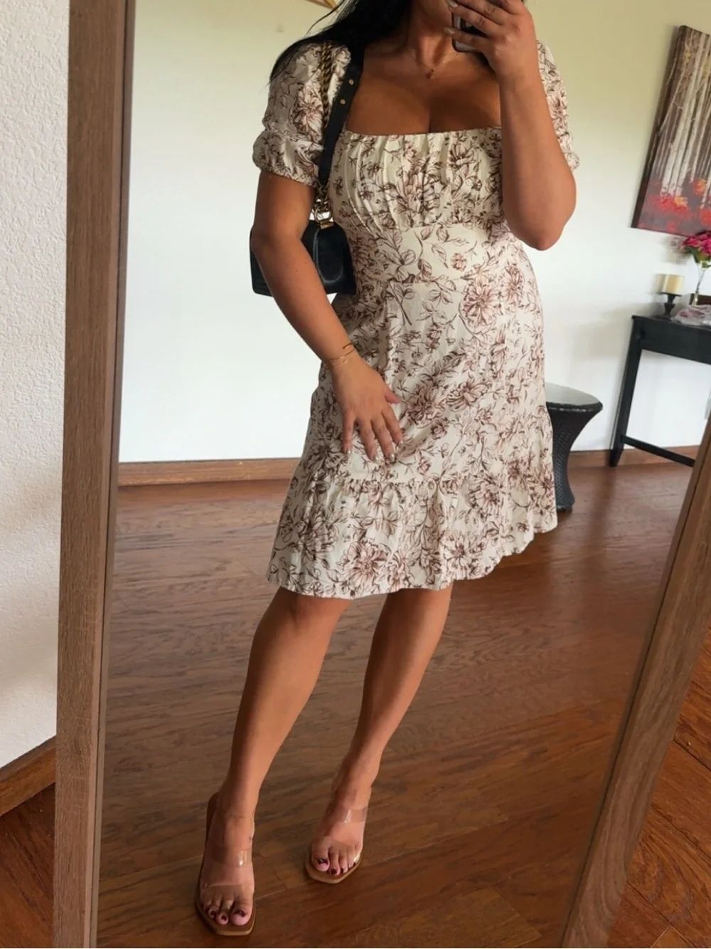 Neutral summer dress